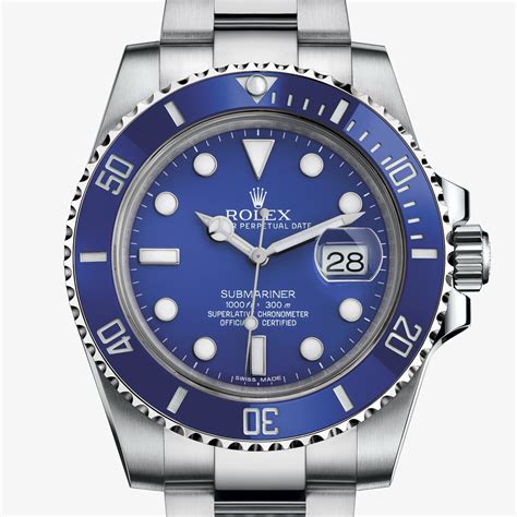 rolex submariner azzurro oro bianco|rolex submariner watch review.